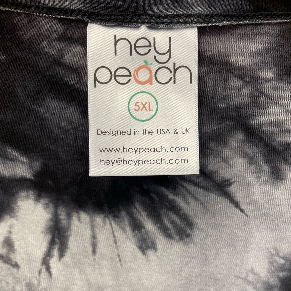 Hey Peach Lightweight Abstract Print Elastic Waist Long Sleeve Cardigan 5XL - Picture 4 of 7